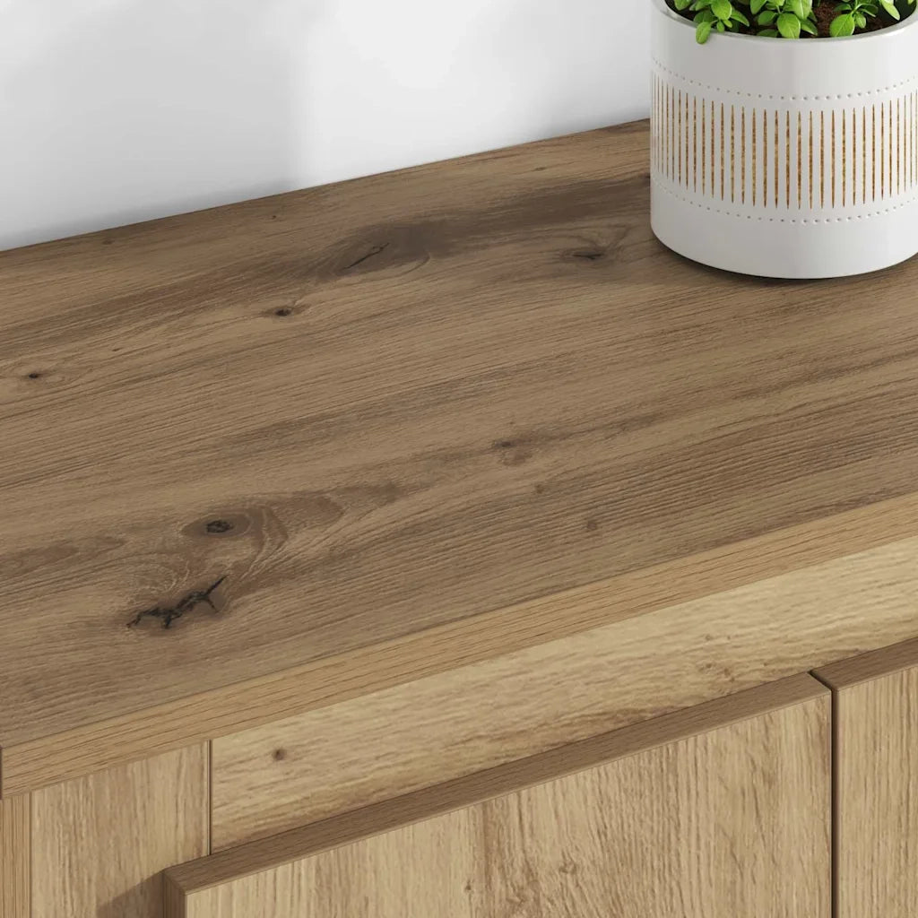 Credenza 3 pcs Rovere artigianale Legno multistrato