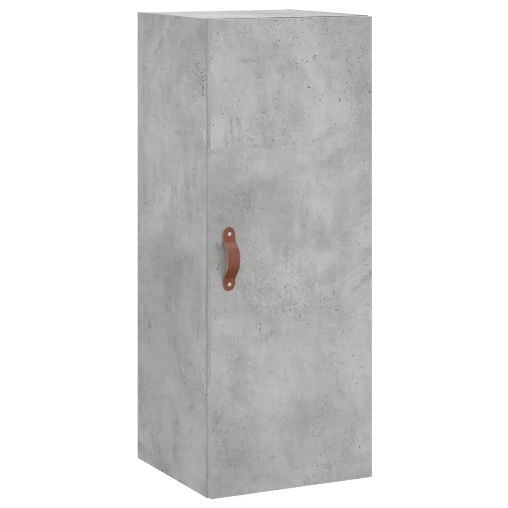 Credenza-Buffet-Armadio da cucina Grigio Cemento 34,5x34x180 cm in Legno Multistrato 836652