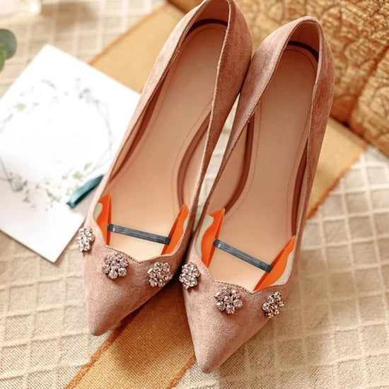 Sostegno per Scarpe Antiscivolo - Adattabile 7-12 cm - Piastra per Scarpe in Legno - Viti a Ghiaccio Corrosione - Resistente - Sostegno per Scarpa