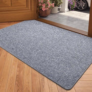 Tappeto di ingresso interno 44x75 cm - Assorbente antiscivolo - Lavabile Grigio chiaro