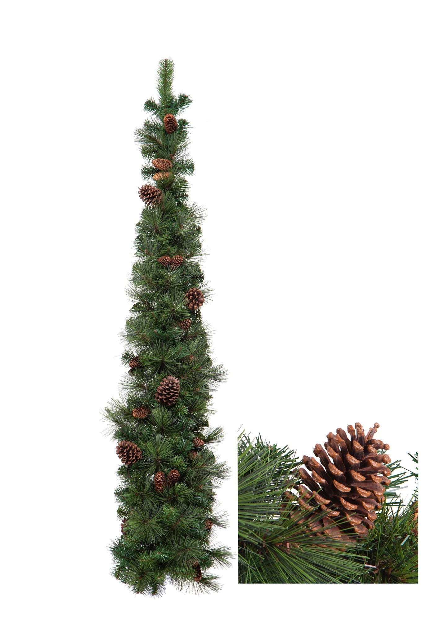 Tear Drop con Pigne e 123 Tips dimensioni 120X50 Verde