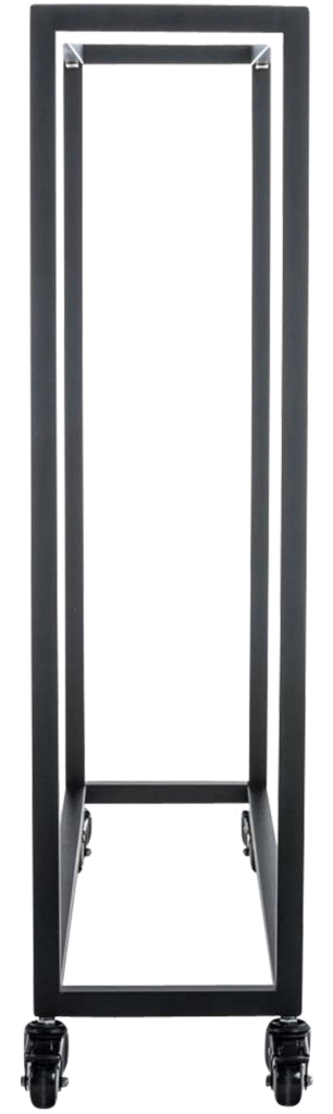 Portalegna per Camino HETTA in Acciaio Inox nero,25x60x100 cm
