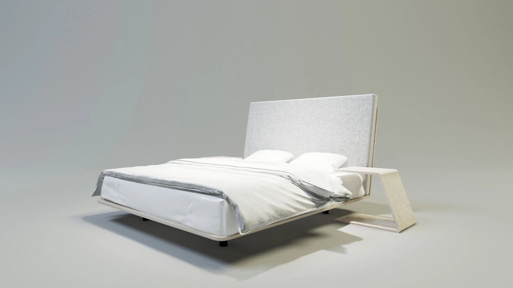 LETTO IMBOTTITO VUELO 120x200 SOLIK ROVERE NATURALE