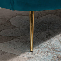 Divano 2 Posti 130x77x77 cm in Velluto Verde