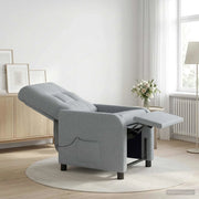 Divano Sedia-Poltrona Massaggiante Grigio Chiaro Tessuto 828416