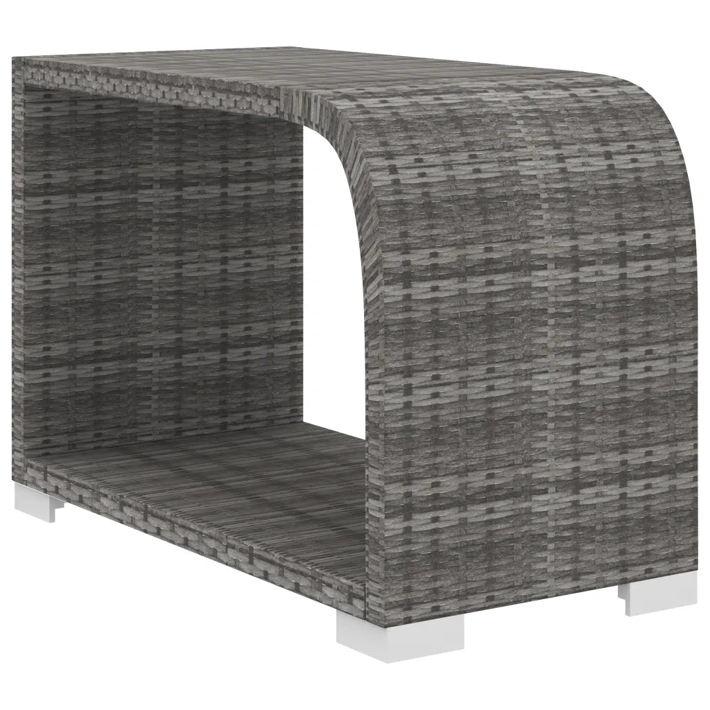 Set Divani da Giardino 8 pz con Cuscini in Polyrattan Grigio 48313