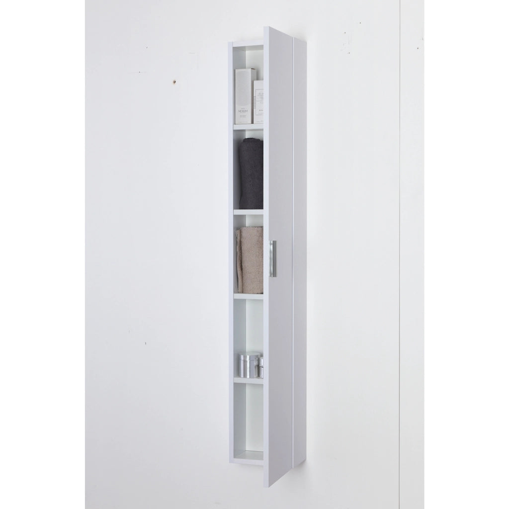 PENSILE SOSPESO 24X15XH150CM BIANCO LUCIDO.