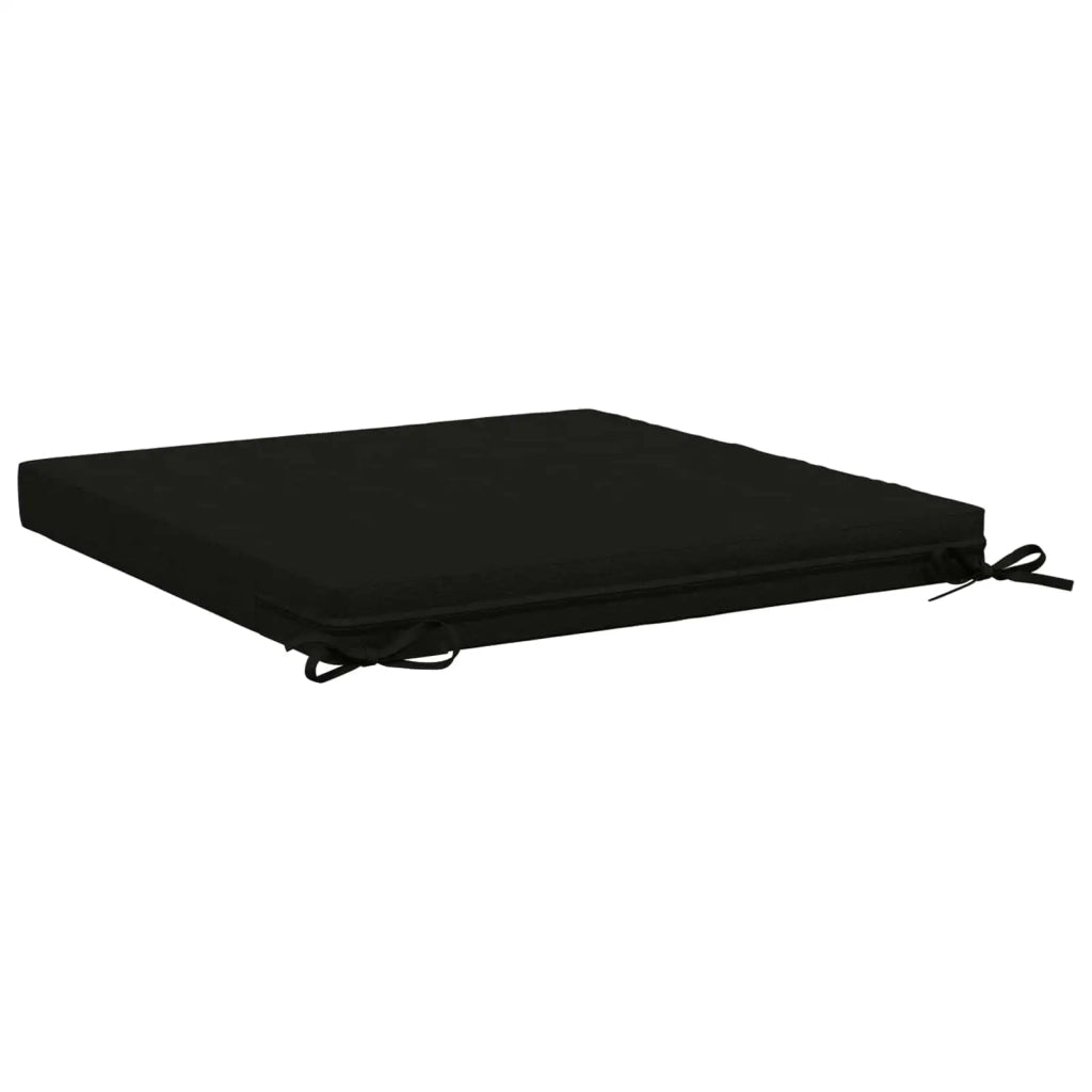 Cuscini per Sedia in 4 Pezzi SOEST 4 pz 100% Poliestere Nero 945064