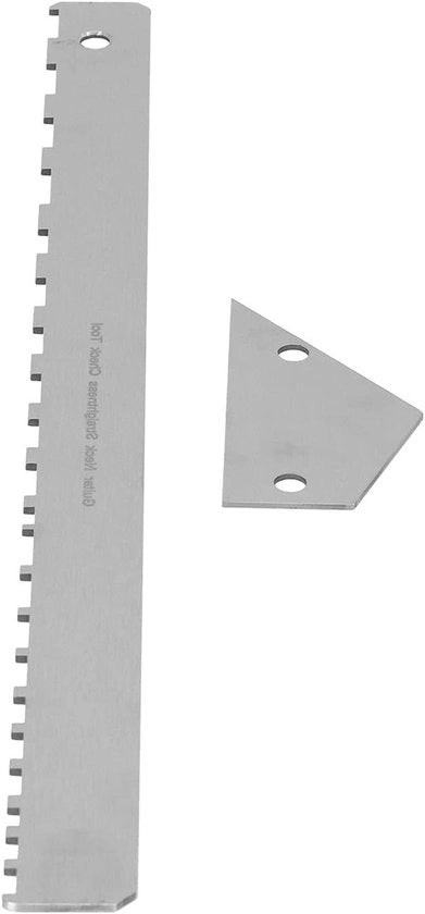 Strumento per Luthieri Regolatore di Corde per Chitarra Elettrica - Profilo Geperforato - Misuratore di Altezza delle Corde.