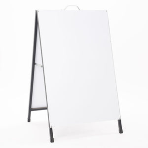 Espositore Pubblicitario Bifacciale Bifacciale con Lavagna 60x90 cm in Metallo Nero