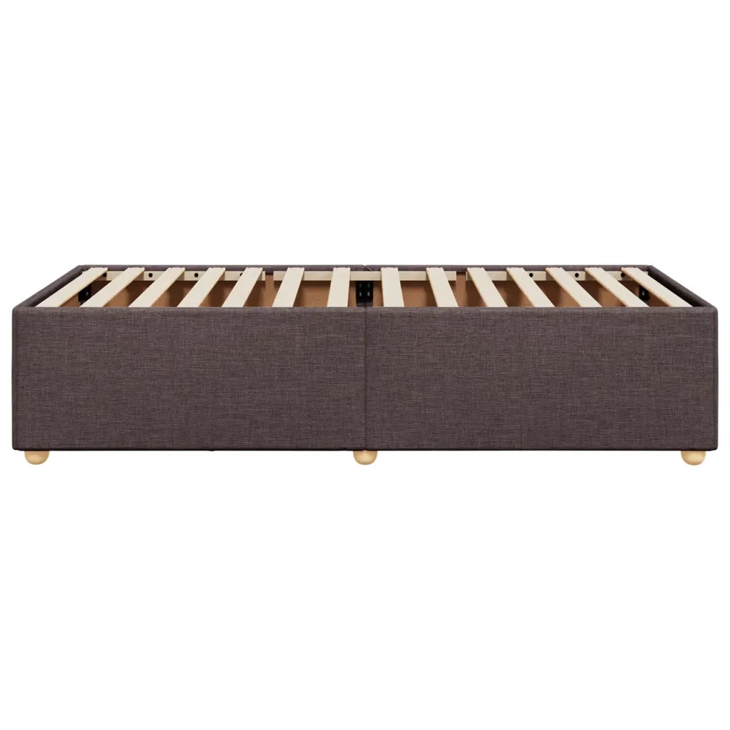 Giroletto senza Materasso-Struttura Letto Marrone Scuro 100x200 cm Tessuto 592059