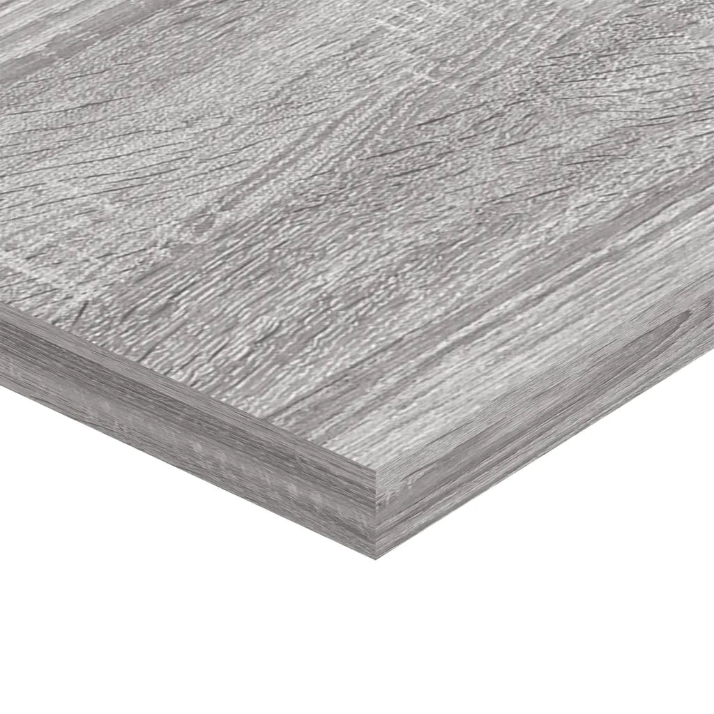 Mensole Parete 4pz Grigio Sonoma 100x20x1,5cm Legno Multistrato 838293