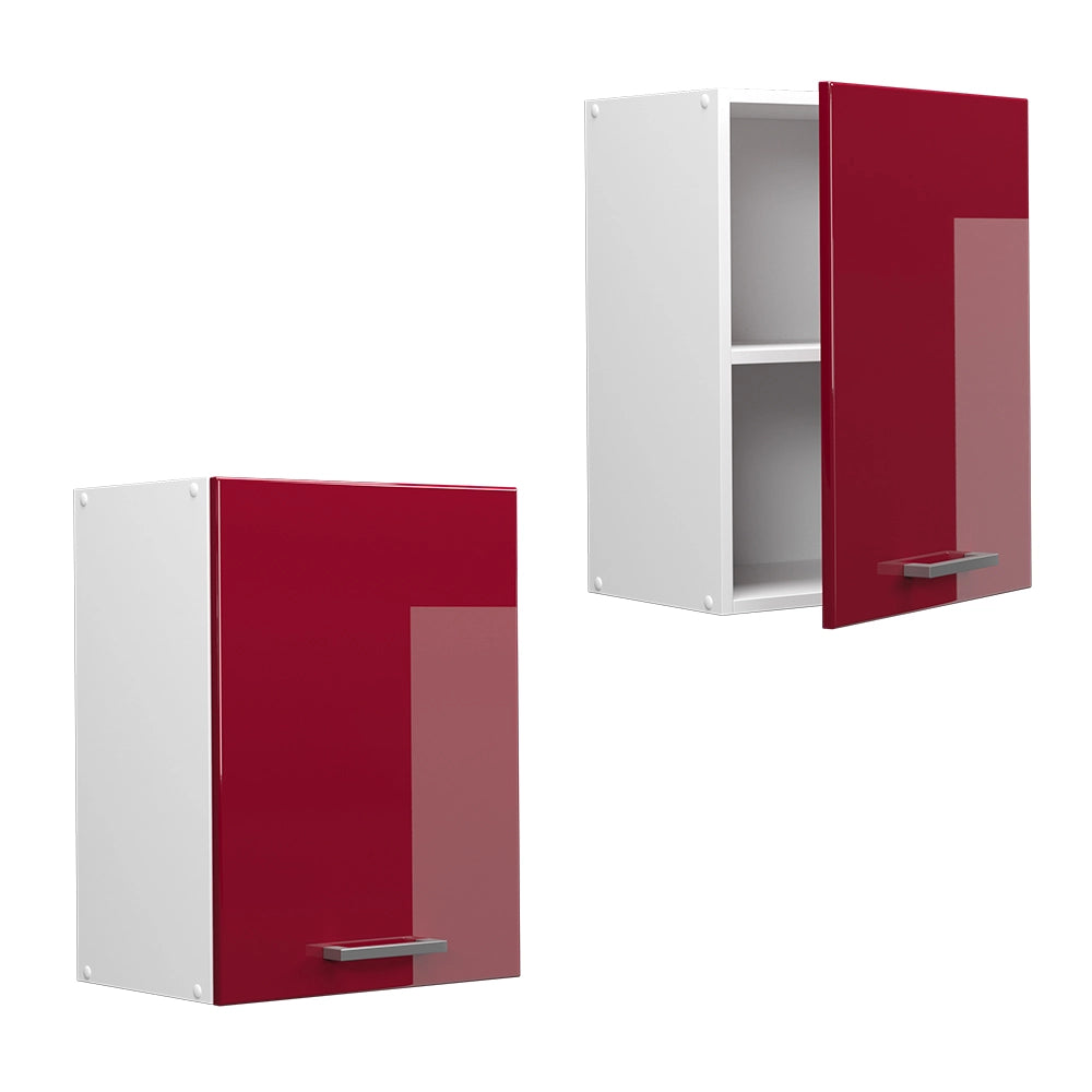 Vicco Pensile universale Rosso bordeaux lucido 45 cm con anta