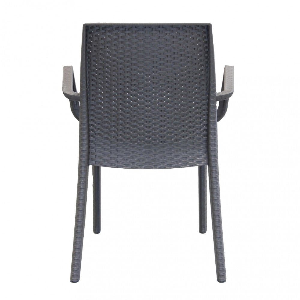 Sedia indiana 57x59x86 h cm in Wicker Taupe