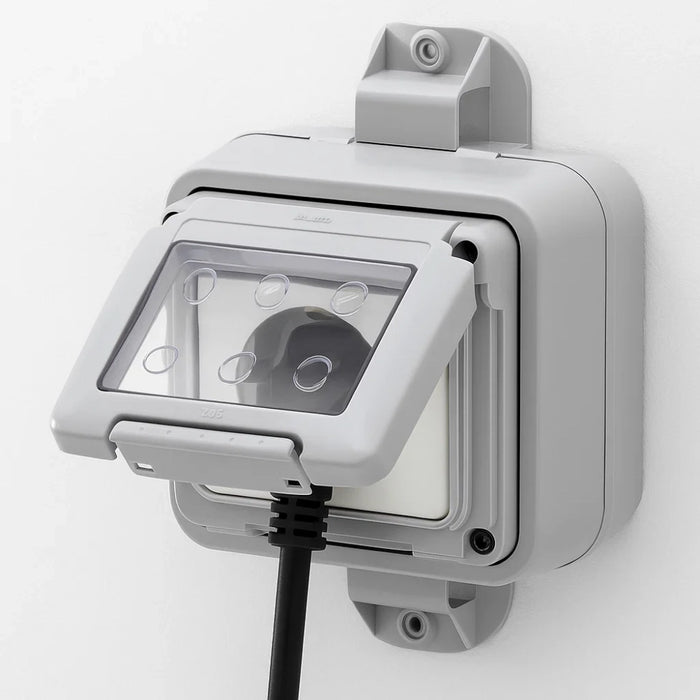 Gewiss 27057 contenitore stagno da palo 3 moduli ip55 grigio chiaro