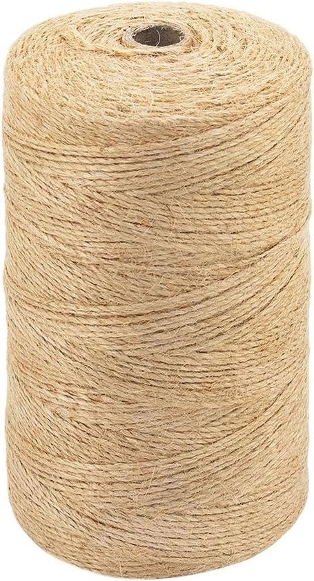 Tessuto di Juta 15 mm - 500 m - Naturale - Decorazione Giardino Fioristi - Artigianato DIY - Legatura Arti e Mestieri - Imballaggio