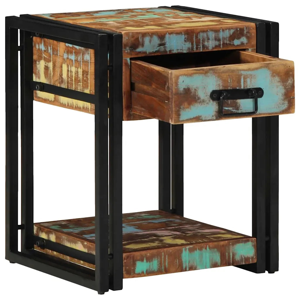 Set di 2 Comodini | Armadio da Notte | Mobiletto da notte con cassetto Multicolore 40 x 40 x 50 cm