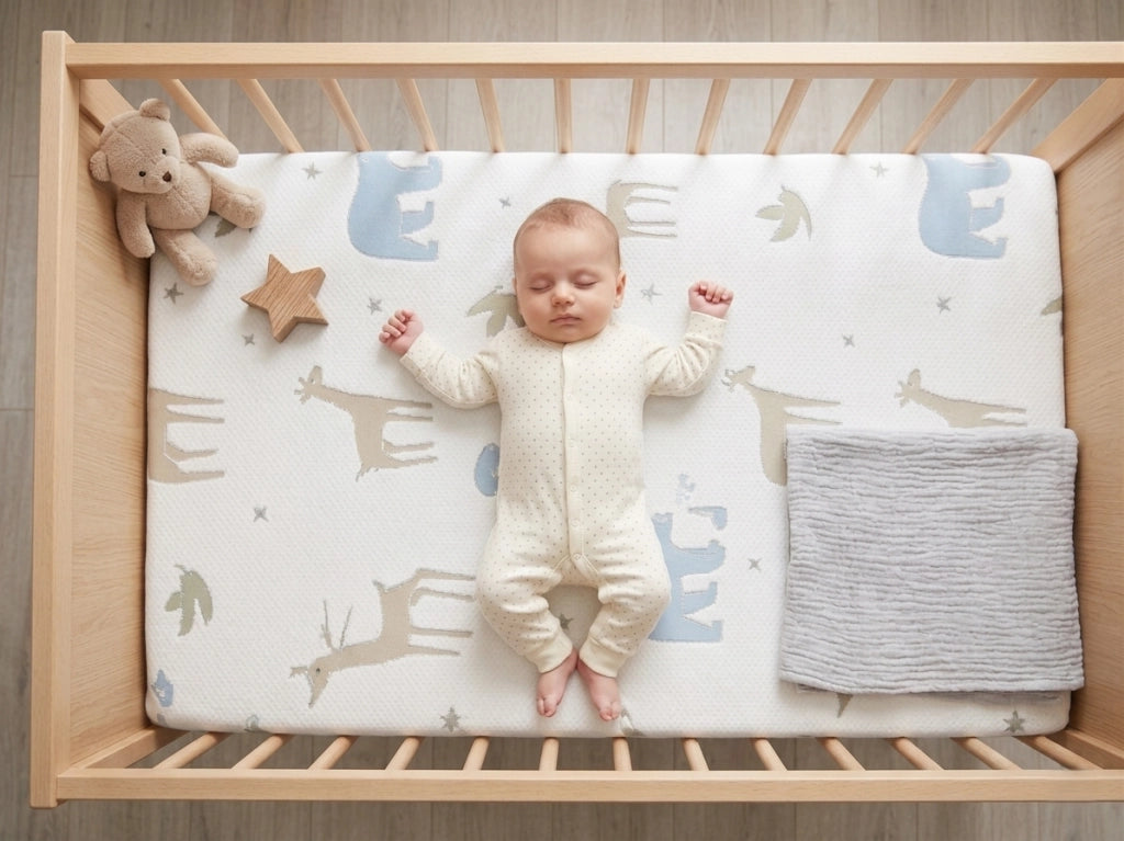 Materasso per culla Neonato Antisoffoco Certificato CertiPUR™ e OEKO-TEX® – 100% Made in Italy Misura: 60X120 CULLETTA STANDARD