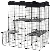 Recinto per Animali Domestici ¨C zephmum ¨C Grigio 105x70x116 cm