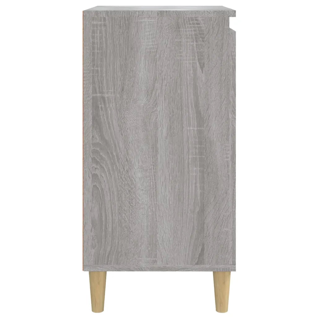 Comodini 2 pz-Set di 2 Tavolino da notte Grigio Sonoma 40x35x70 cm in Legno Multistrato