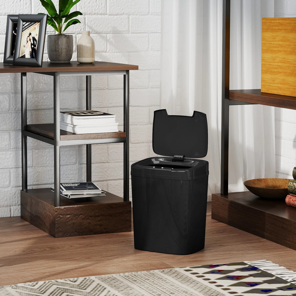 Cestino per Rifiuti Automatico 15 Litri con Sensore ¨C zephmum ¨C Nero