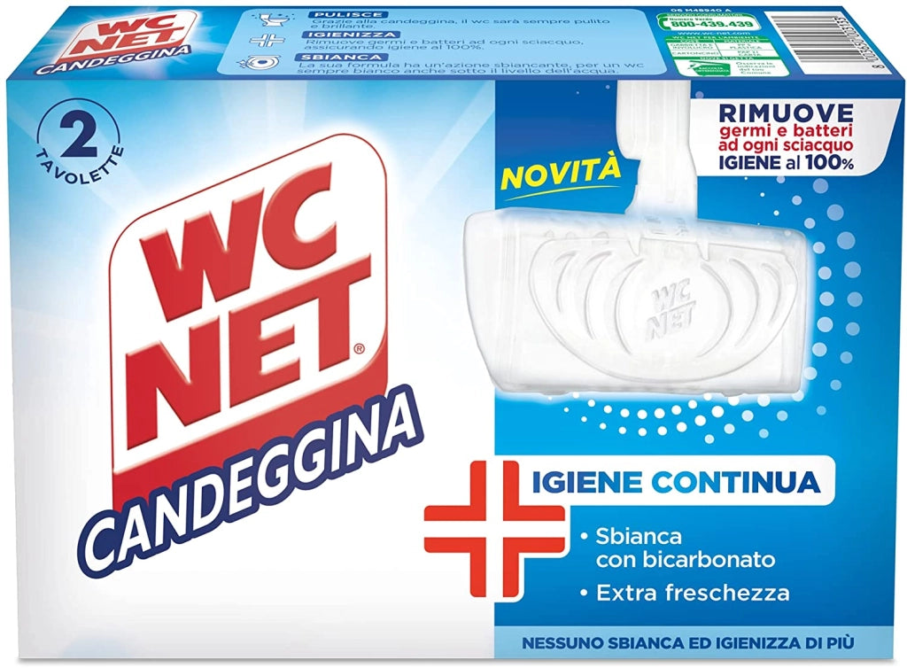 WC NET 2 PZ TAVOLETTE IGIENIZZANTI CON CANDEGGINA