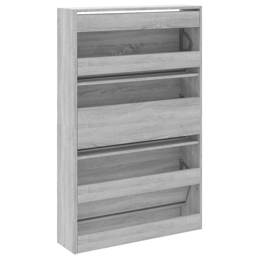Scarpiera Sonoma 80 x 21 x 125,5 cm legno ingegnerizzato grigio 02_0043432