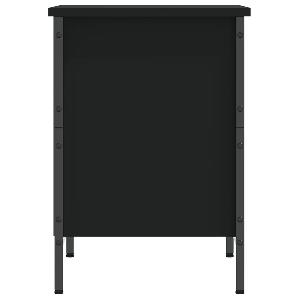 Scarpiera | Mobile per scarpe Nera 38x35x50 cm in Legno Multistrato