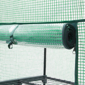 Serra da giardino in metallo 70 x 160 x 50 cm pianta da giardinaggio in plastica 1613004