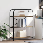 Libreria-Scaffale per Libri-Mobile di Stoccaggio Rovere artigianale 80 x 30 x 109 cm Legno multistrato 443716