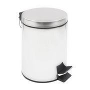 MAURY'S PATTUMIERA INOX TONDA A PEDALE CON TECNOLOGIA SOFT CLOSE 5 LITRI