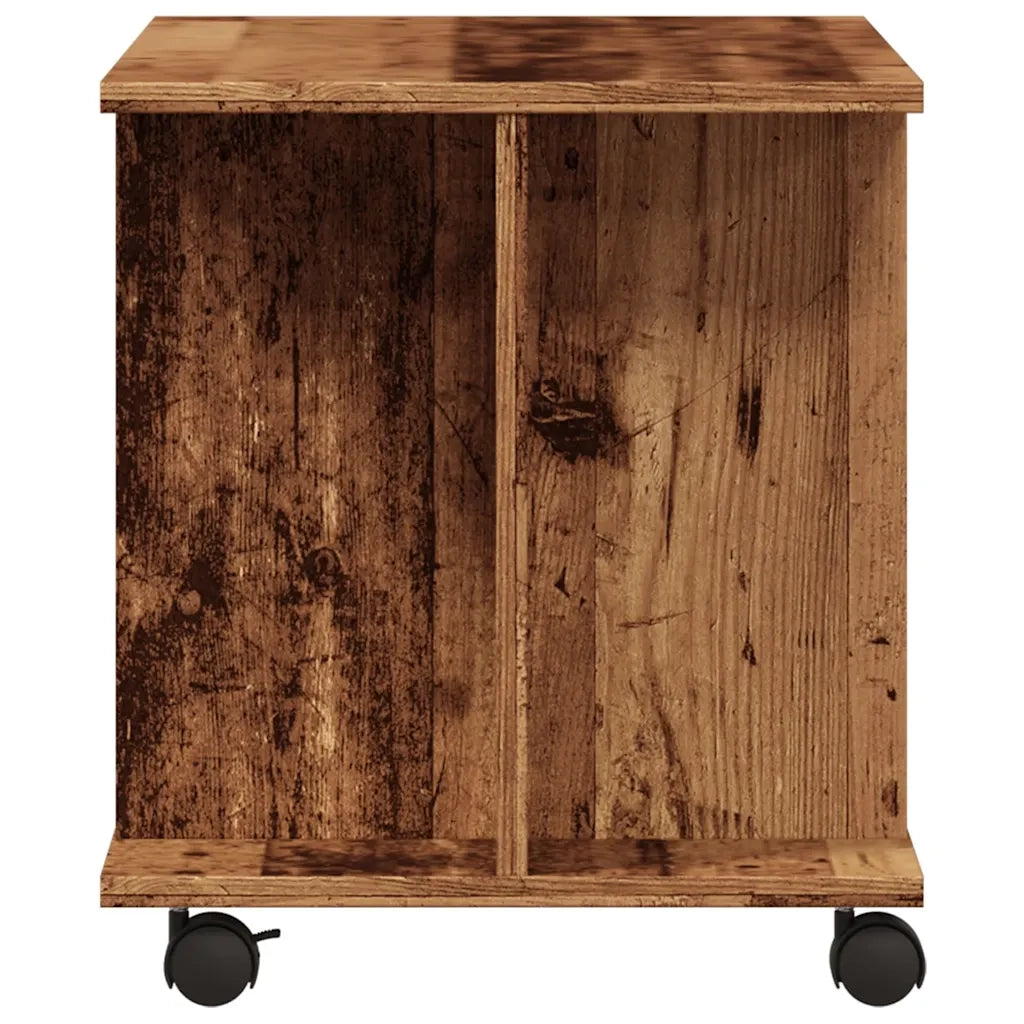 Mobile TV con Ruote-Credenza TV-Console TV Legno Antico 80x40x45 cm Legno Multistrato