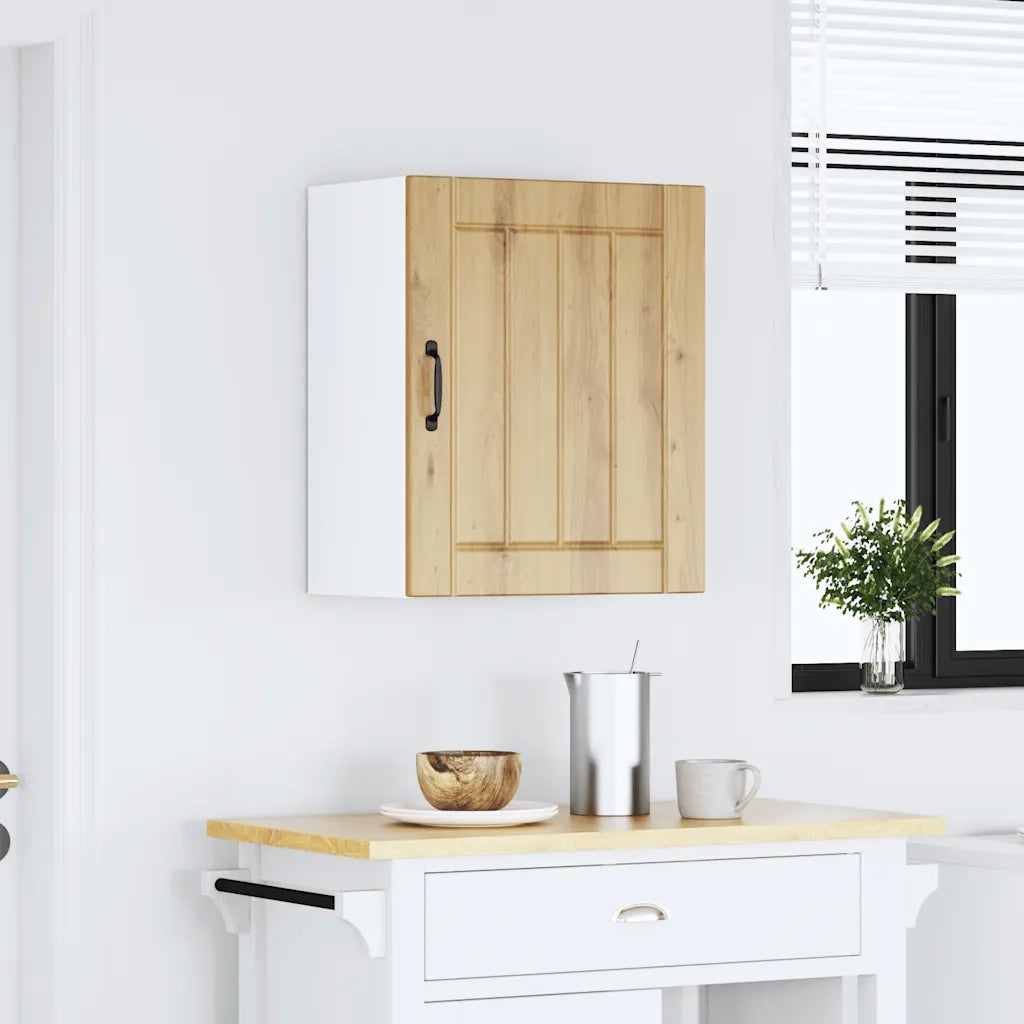 Pensile da Cucina Lucca Rovere Artigianale in Legno Multistrato 853815