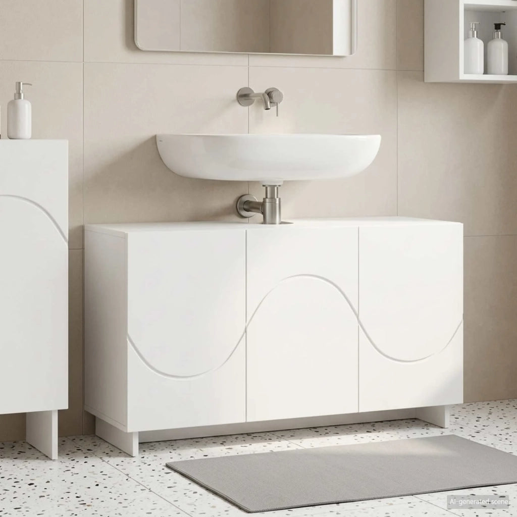 Mobile da bagno Bianco Lucido 101 x 41 x 58 cm 8011625
