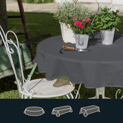 Tappeto per tavolo in materiale schiacciato per giardino e balcone - antiscivolo e resistente alle crepe - 13 x 13 m - antracite 56903