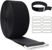 Nastro adesivo - 25 connessioni metalliche - tagliabile su misura - 5 cm di larghezza - 5 m di lunghezza - nero