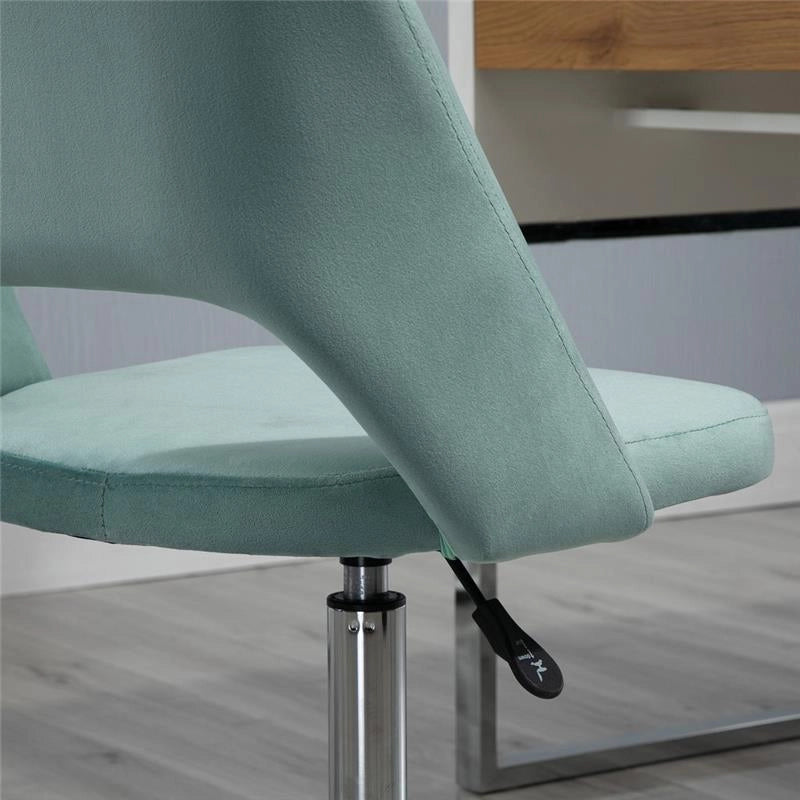 SEDIA DA UFFICIO IMBOTTITA ERGONOMICA GIREVOLE 49 X54 X 79-91 CM COLORE VERDE