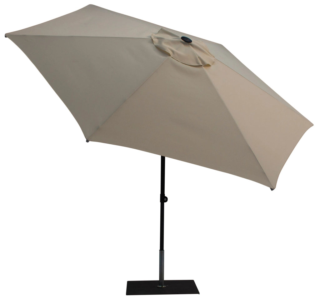 Ombrellone da Giardino Ø3 m Palo Ø38 mm in Alluminio Tessuto Poliestere Trend Ecru