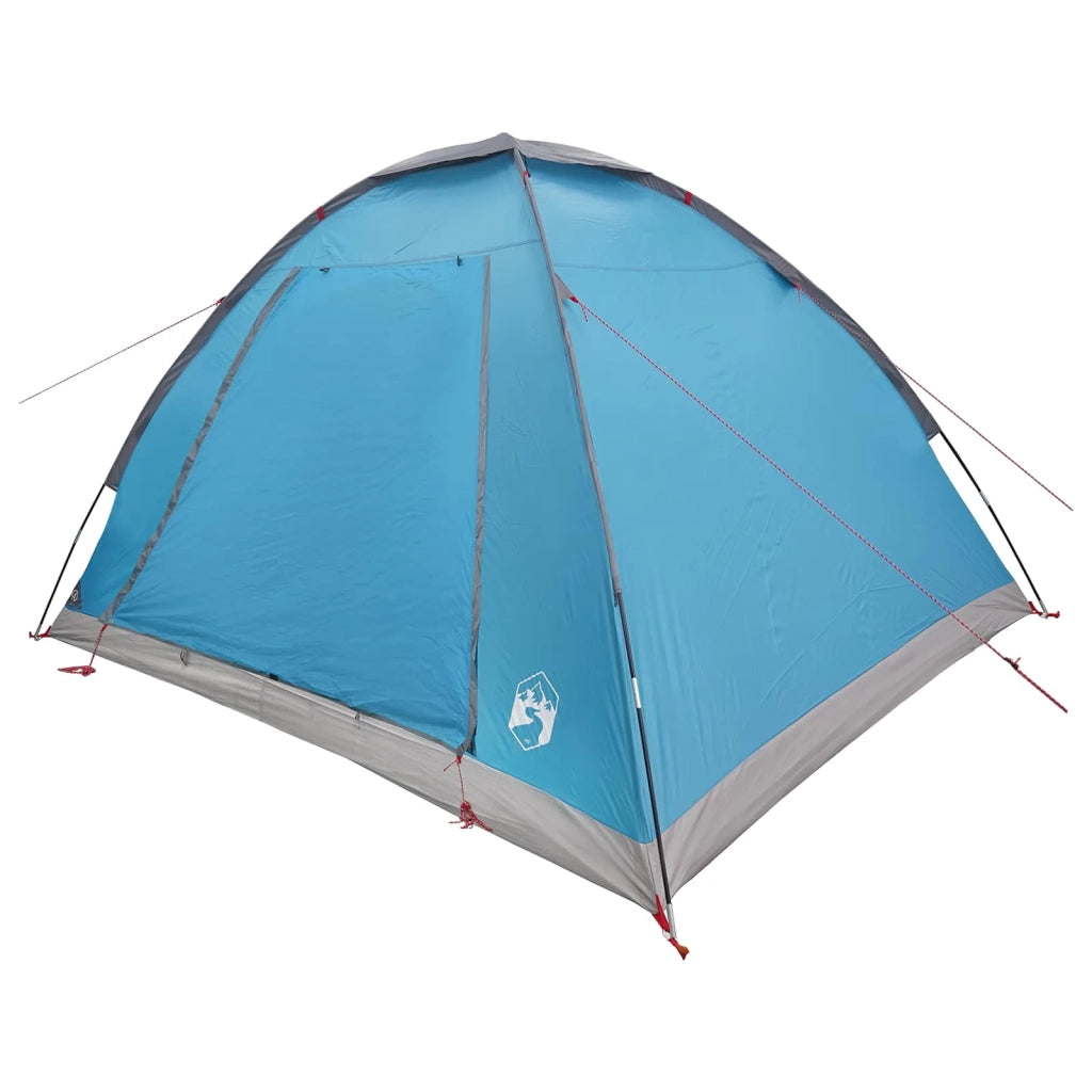 Tenda da campeggio con tetto Blu 4 persone Poliestere e Acciaio 42028648