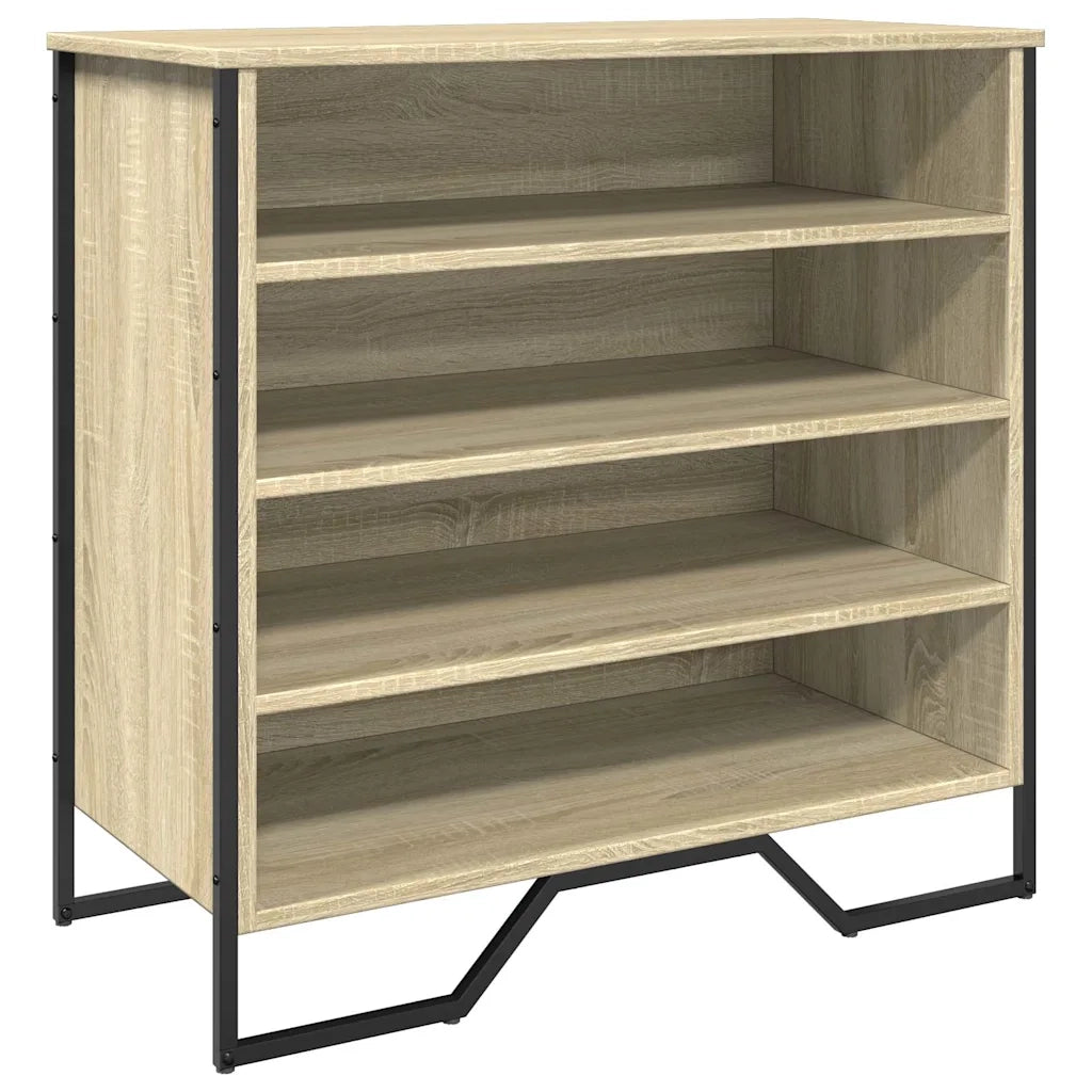 Scarpiera-Scaffale per scarpe Rovere Sonoma 80x38x78 cm in Truciolato