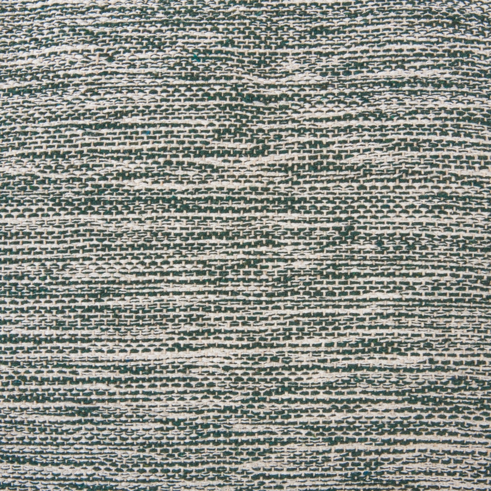 Cuscino da pavimento in cotone verde e bianco 60 x 60 x 12 cm Pouf quadrato con motivo geometrico boho moderno in tessuto