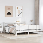 Giroletto con Testiera senza Materasso Bianco 180x200 cm 3306093