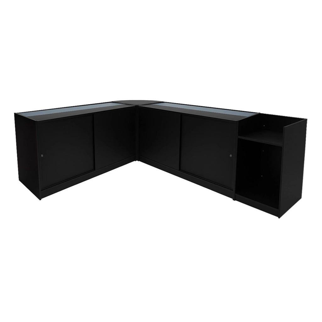 Set Banconi LED Astro Nero K1500 LM60 TB60 Vetrina Negozio con Chiavi