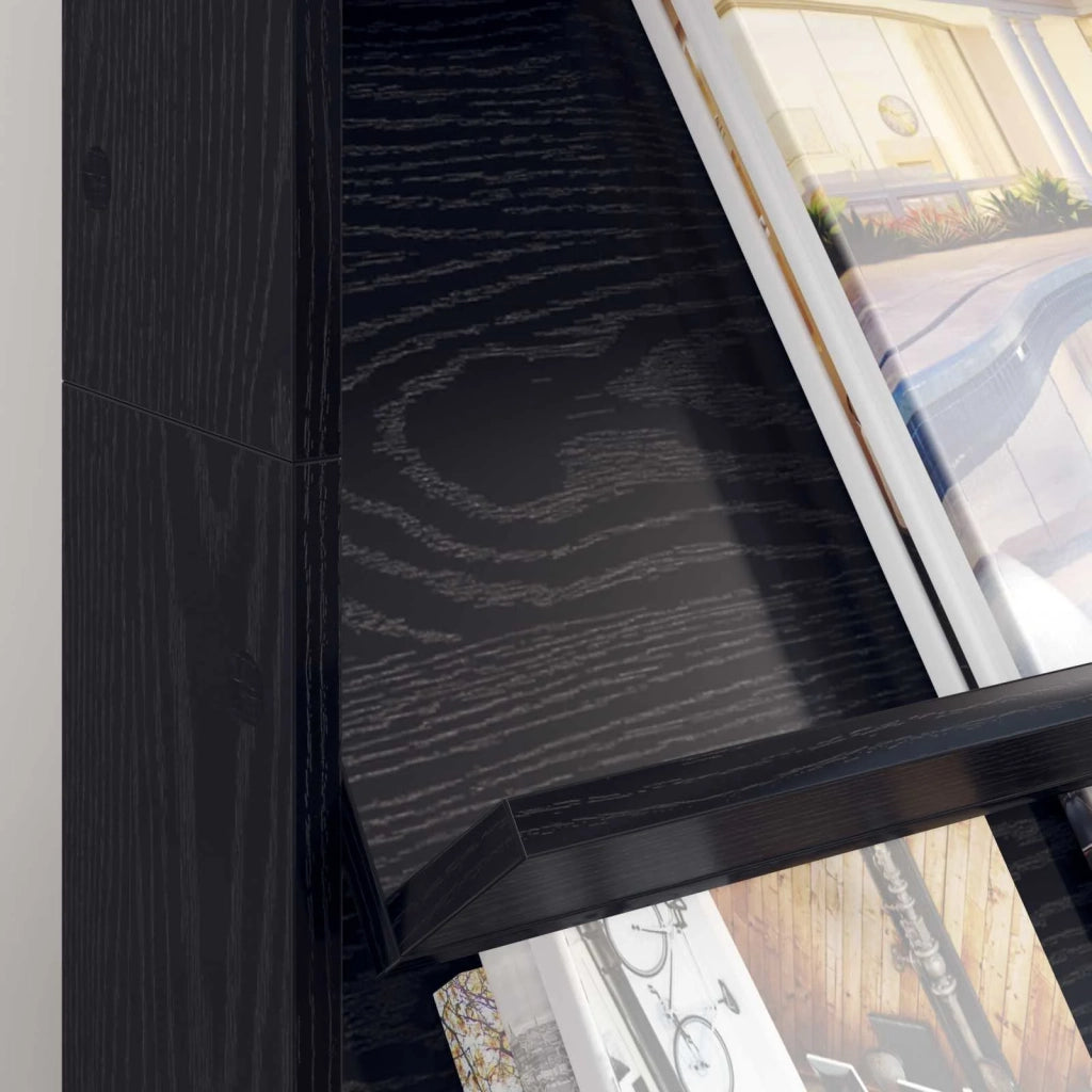 Scaffale per riviste Rovere Nero 70 x 41 x 126 cm CFW9603101