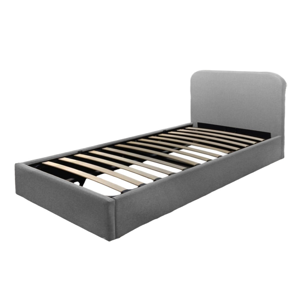 LETTO CONTENITORE 120 ANDY 120X190 GRIGIO