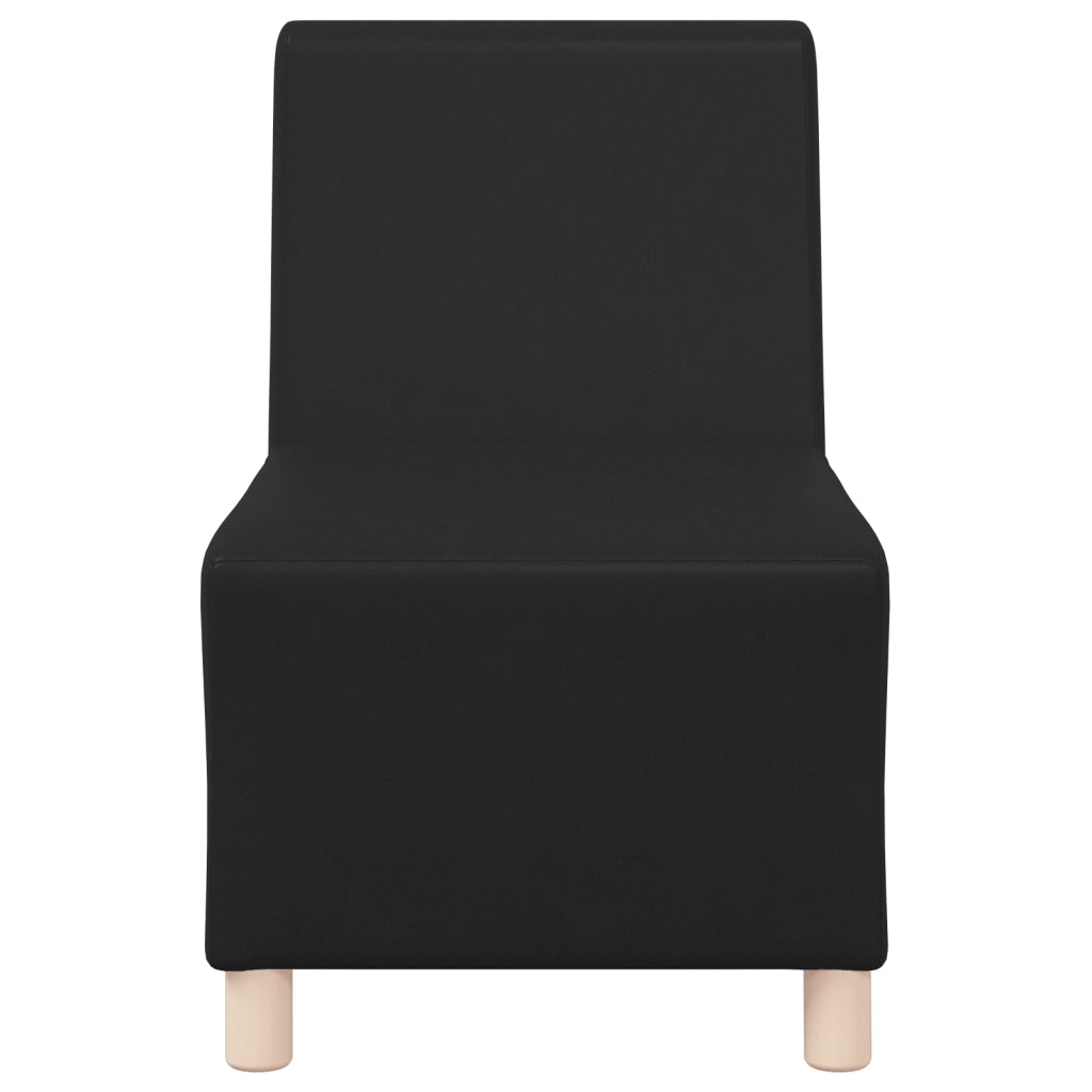 Divano Sedia senza Braccioli Nera 55 cm in Similpelle