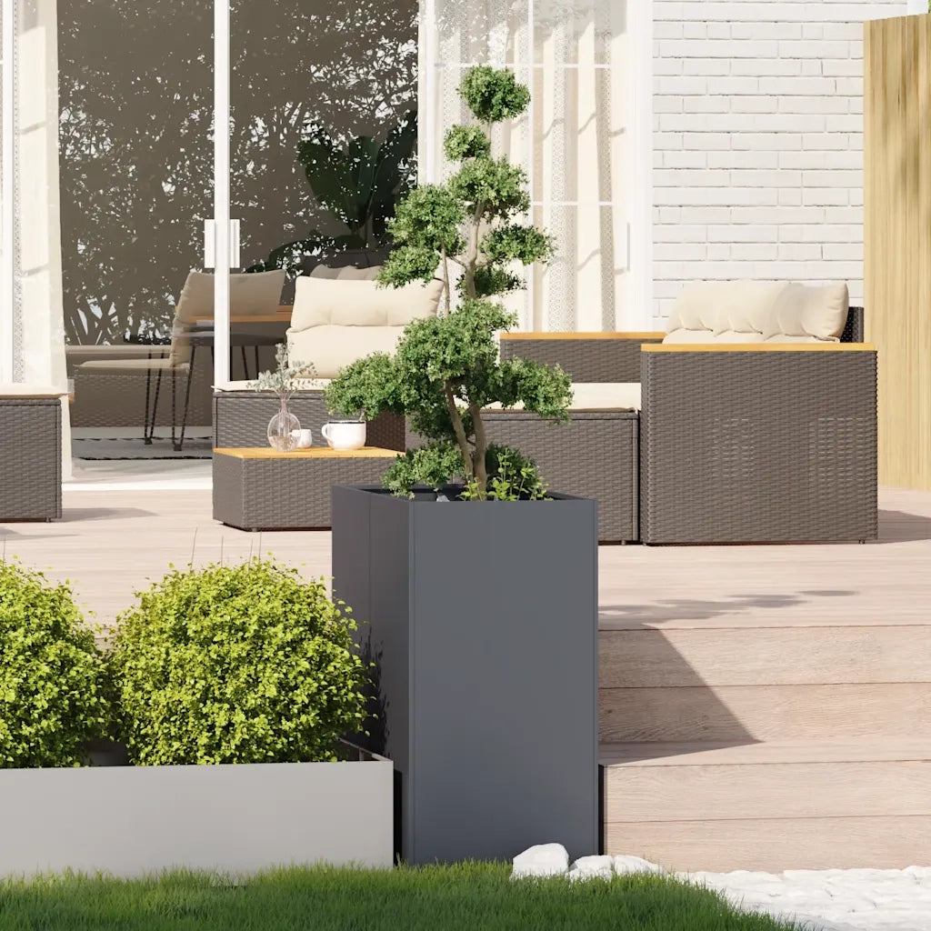 Fioriera Antracite 40x80x80 cm in Acciaio 860775
