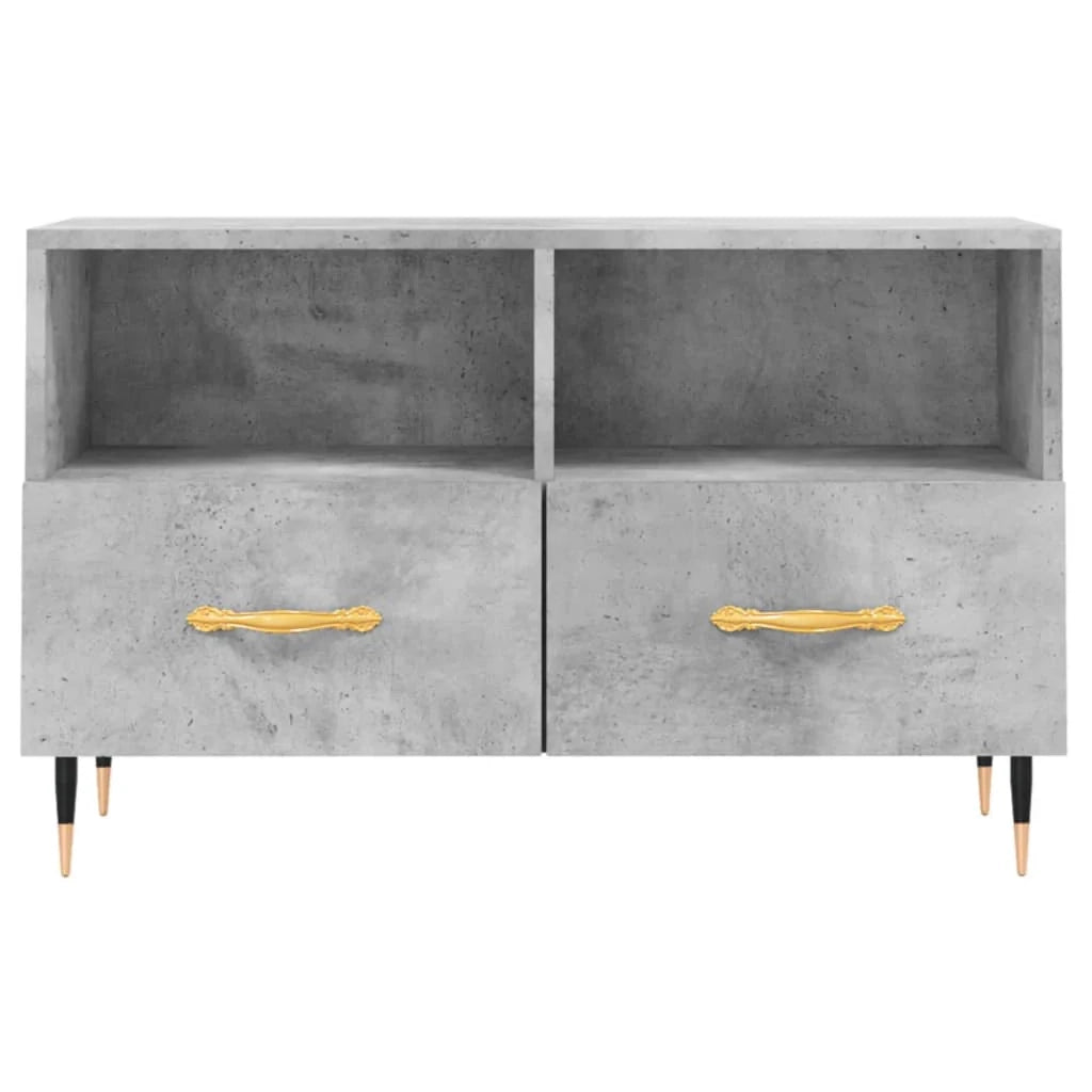 Mobile TV multimediale mensola TV credenza TV sala da pranzo soggiorno camera da letto 80 x 36 x 50 cm legno ingegnerizzato grigio 02_0026303