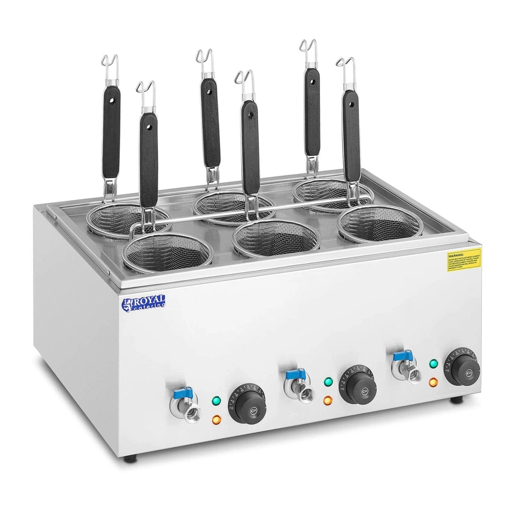 Cuocipasta cuocipasta a 6 cestelli 3000 watt intervallo di temperatura: 30 - 110 °C acciaio inox 14_0003942