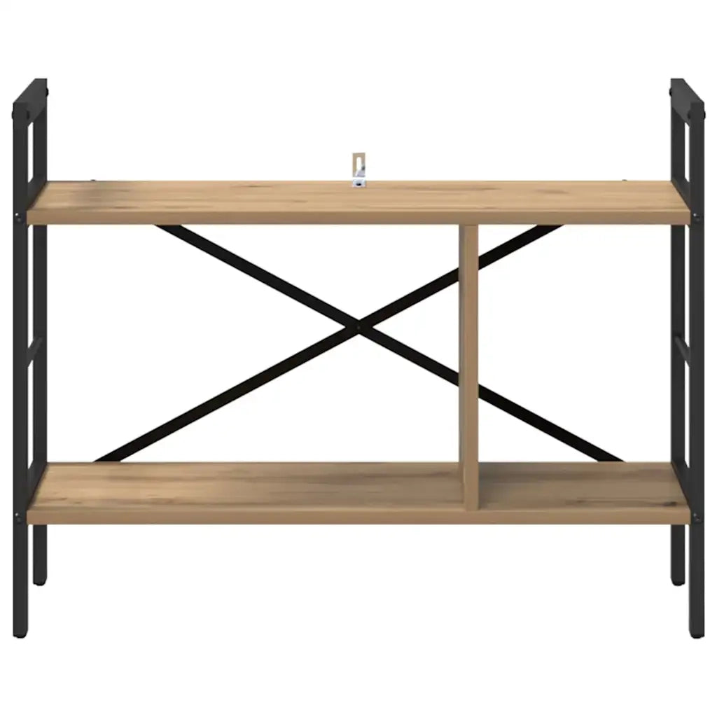 Libreria-Scaffale per Libri-Mobile di Stoccaggio Rovere artigianale 75 x 30 x 58,5 cm Legno multistrato